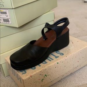 Black closed toe sandal